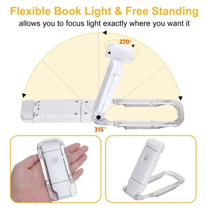 Lampe de Lecture LED USB Rechargeable Protection des Yeux